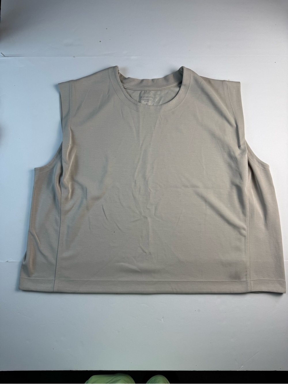 Athleta Seasoft Tank sweatshirt Top - Light Taupe